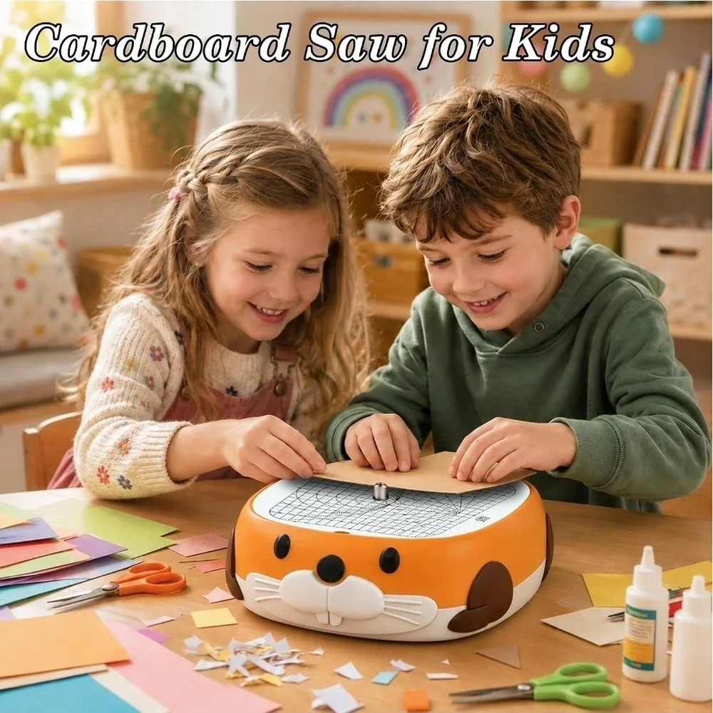 BEAVERBOT Cardboard Cutter for Kids DIY Paper Cutting Construction Tool Kit Safe